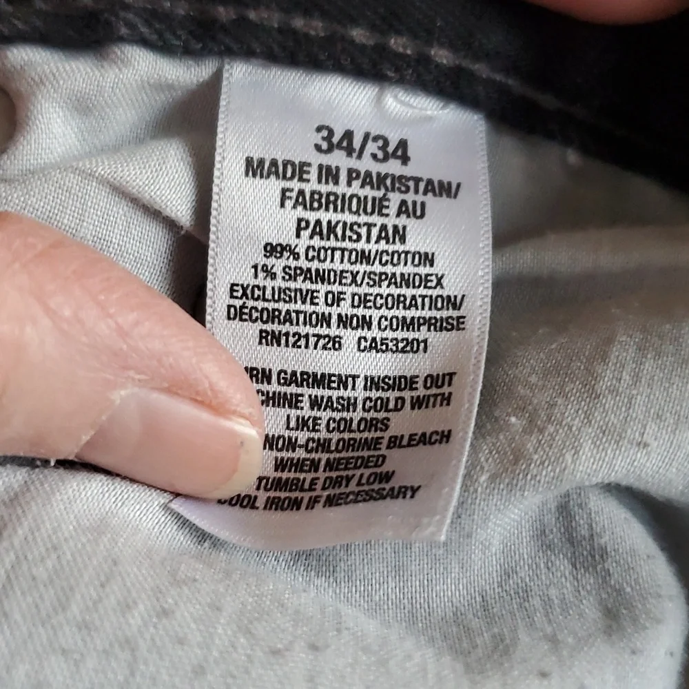 Brooklyn Calling Men's Black Jeans. Size W 34 L34